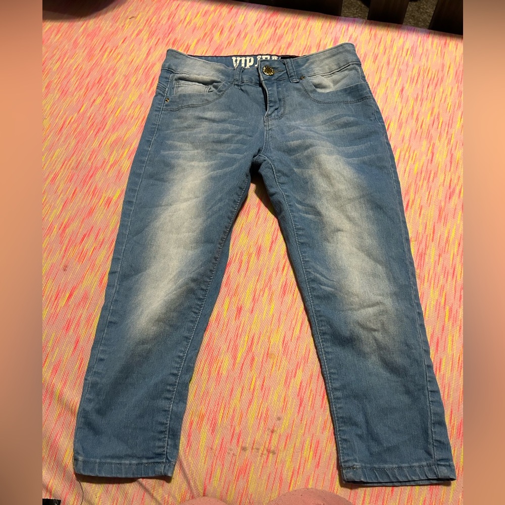 Light Blue Capri Jeans